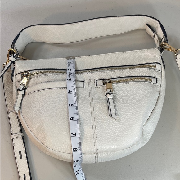 Lodis Ivory Leather Crossbody Bag - Picture 5 of 13